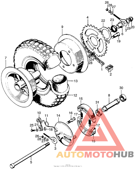 Переднее колесо