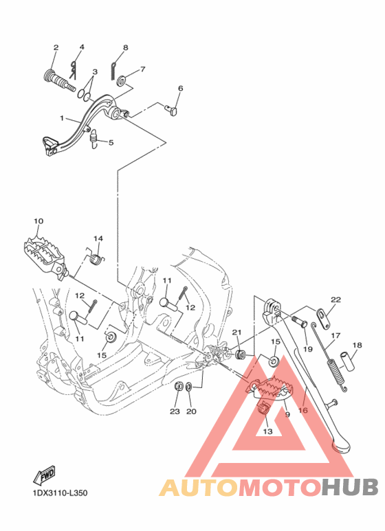 Support & repose pied