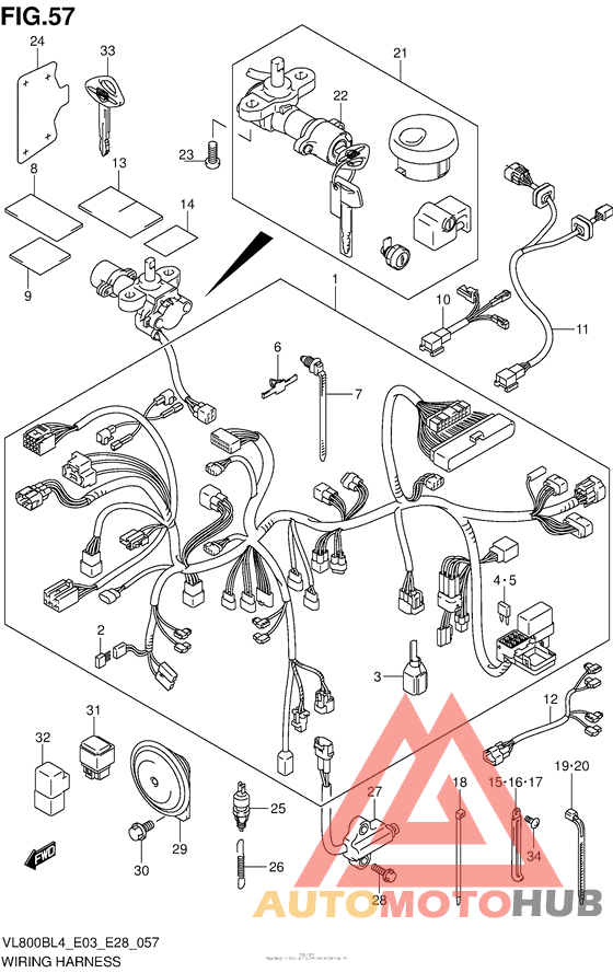 Wiring Harness (Vl800Bl4 E33)