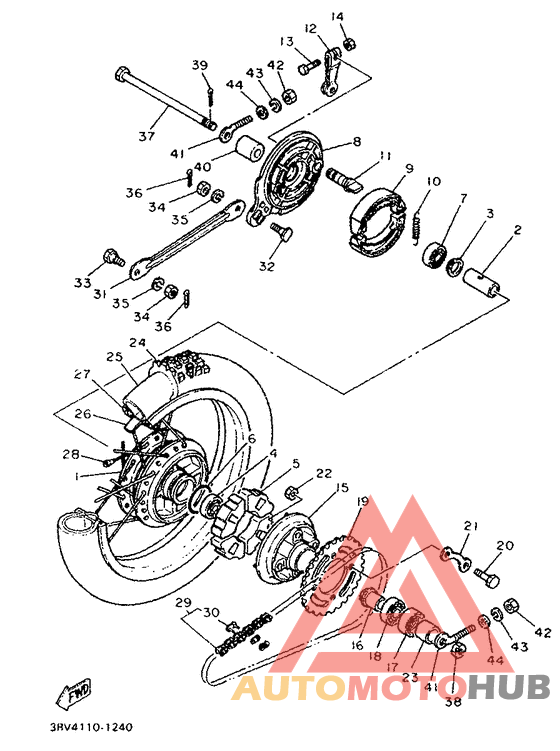 Переднее колесо