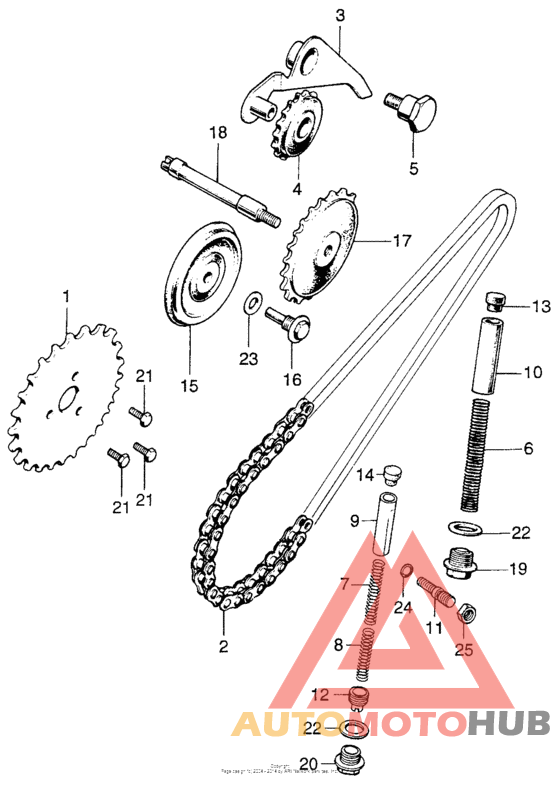 Натяжитель цепи