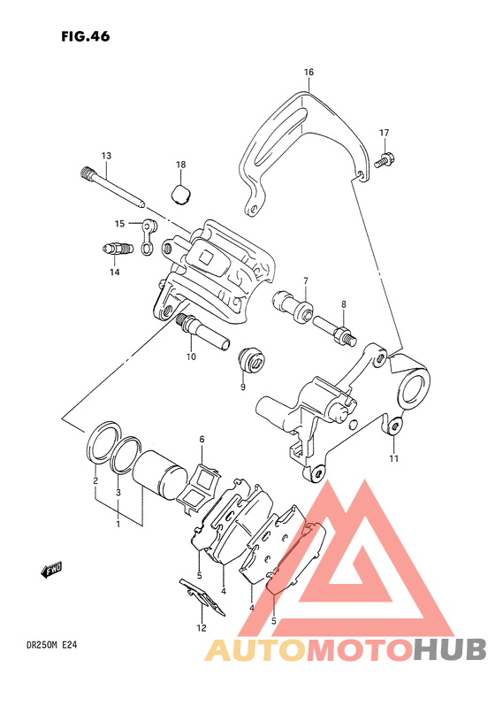 Задний суппорт