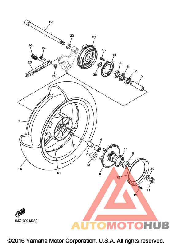 Переднее колесо