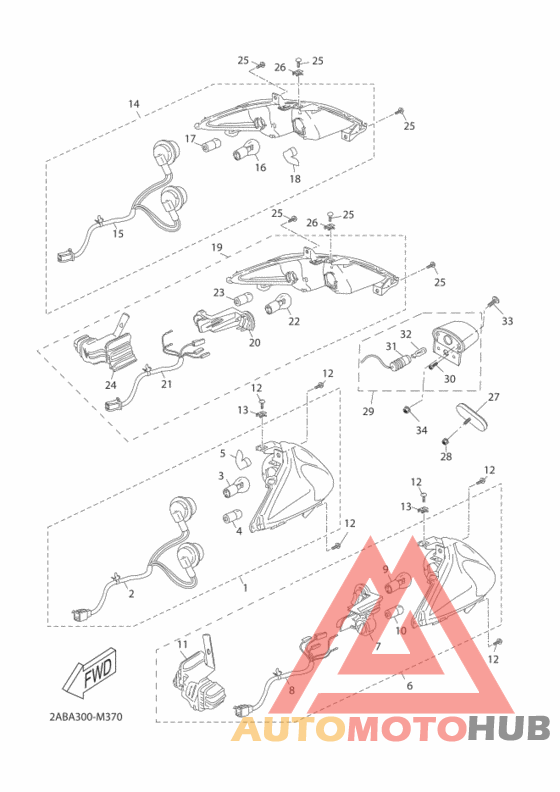 Taillight unit ass`y