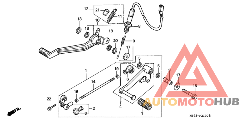 Brake pedal assy
