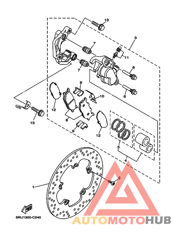Передний суппорт