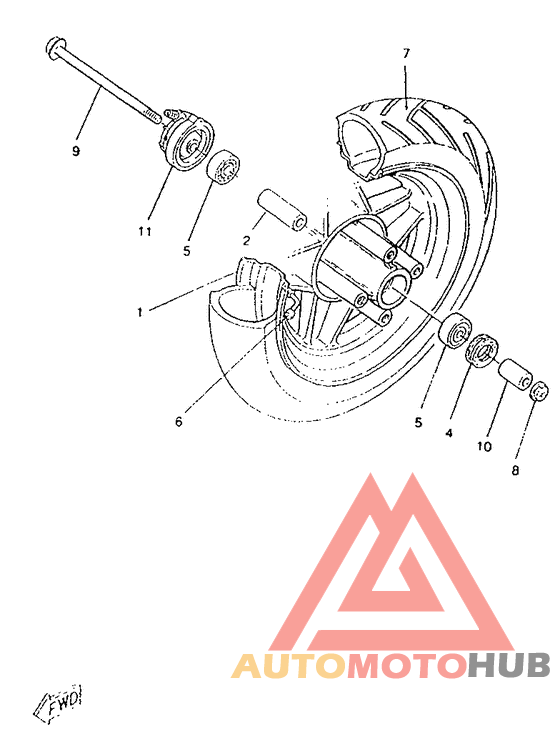 Переднее колесо