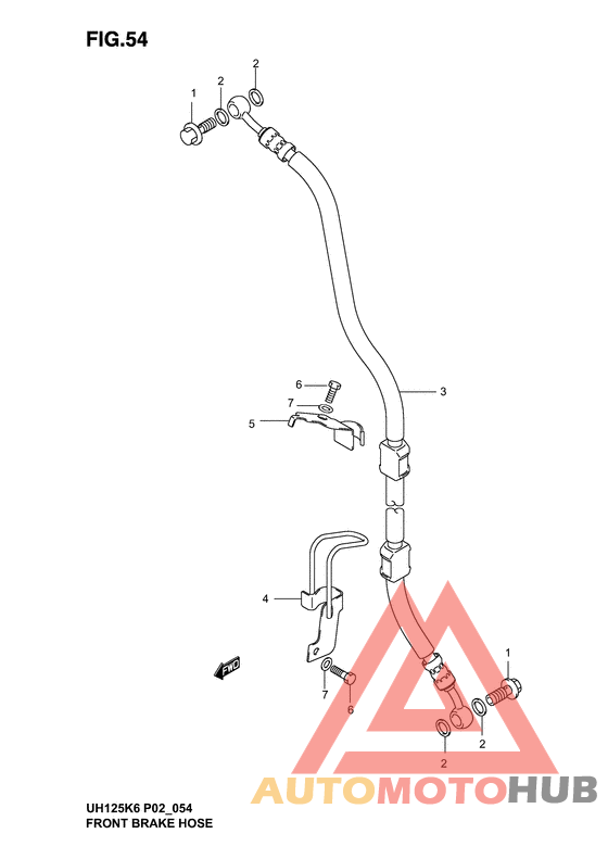 Передние тормозные трубки