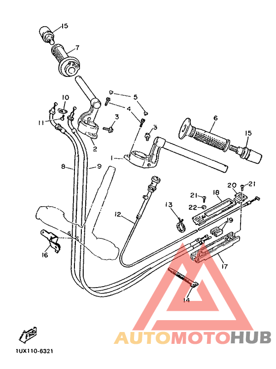 Steering handle. cable