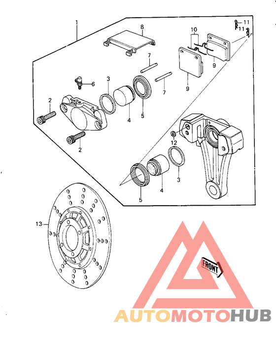 Передний суппорт