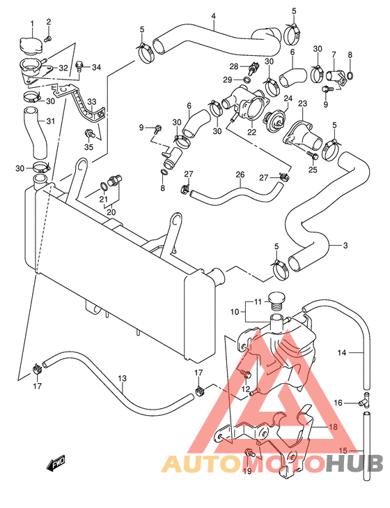 Радиатор hose