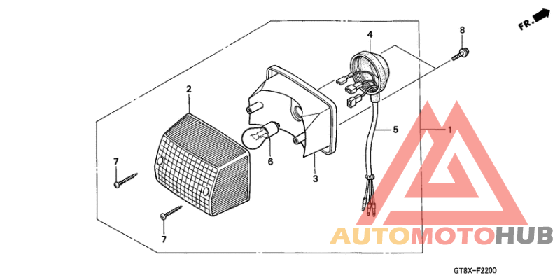 Taillight unit ass`y