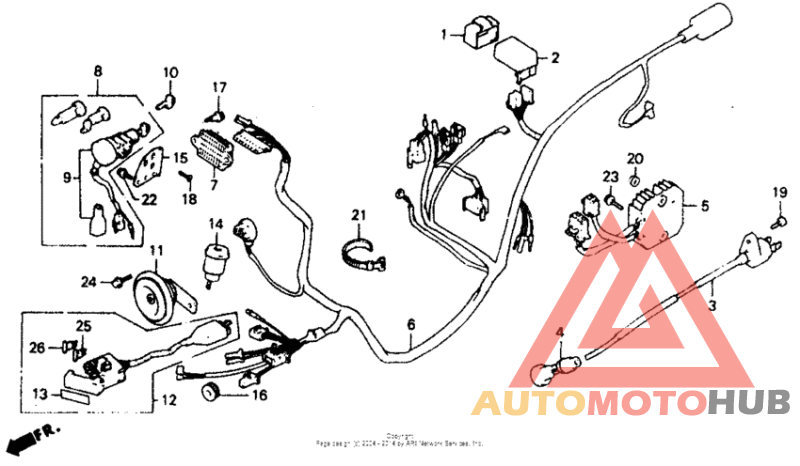 Ch150 wire harness 87