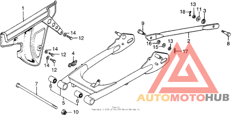 Swingarm + chain case