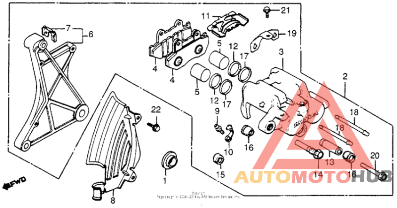 Задний суппорт