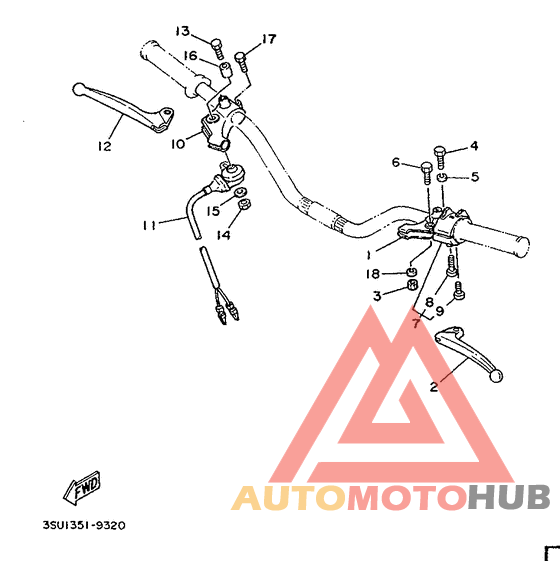 Handle switch. lever