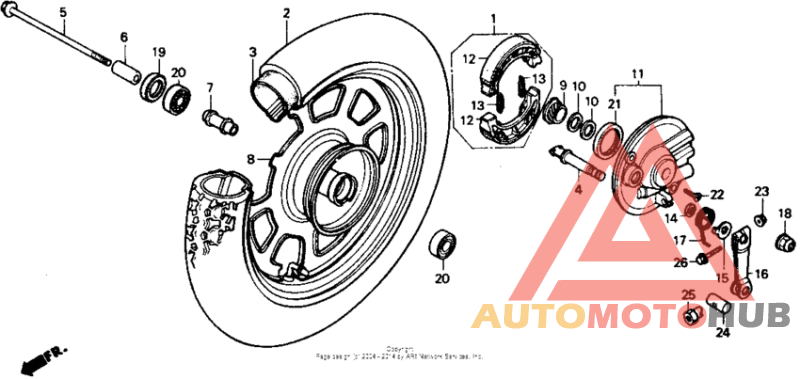 Переднее колесо