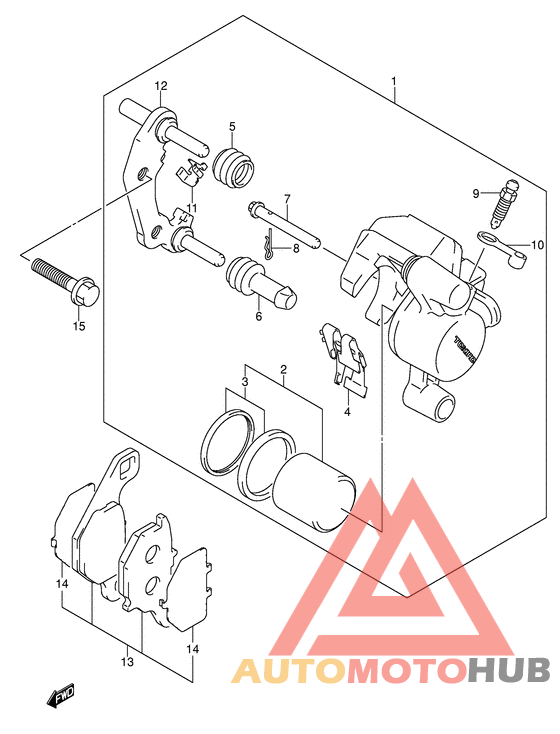 Передний суппорт