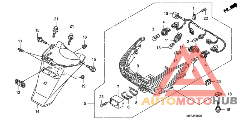 Taillight/rear fender