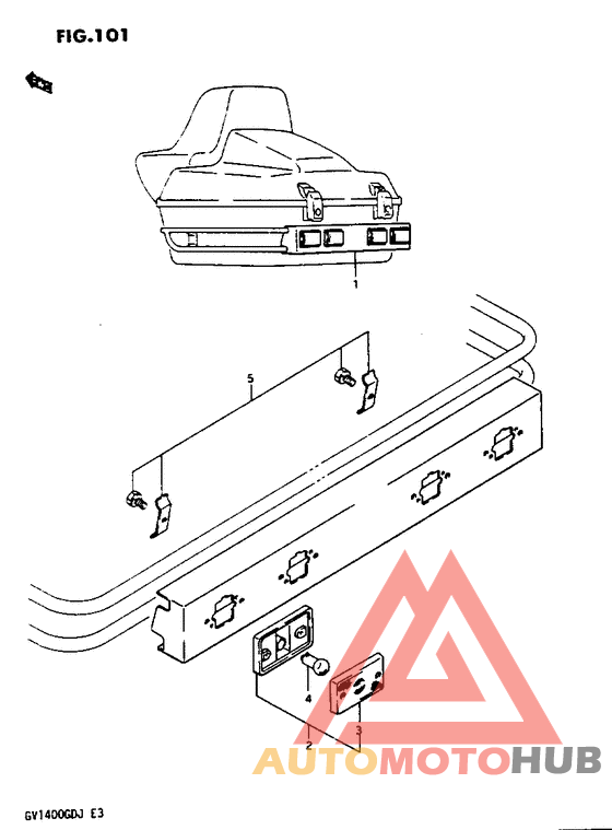 Travel trunk marker lamp set optional