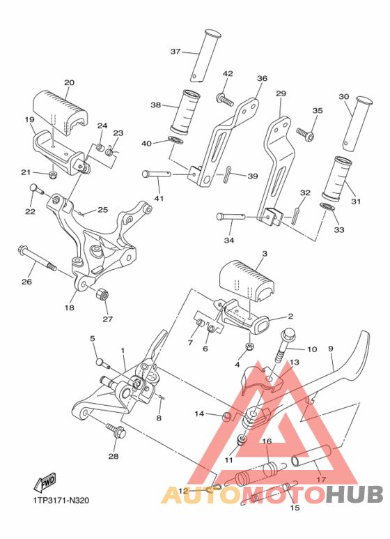 Support & repose pied