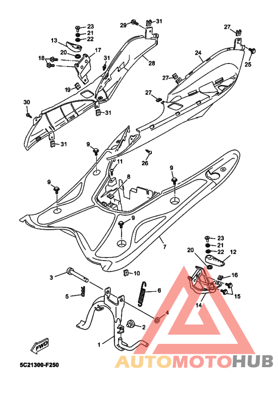 Support & repose pied