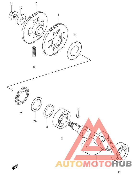 Балансир кривошипа