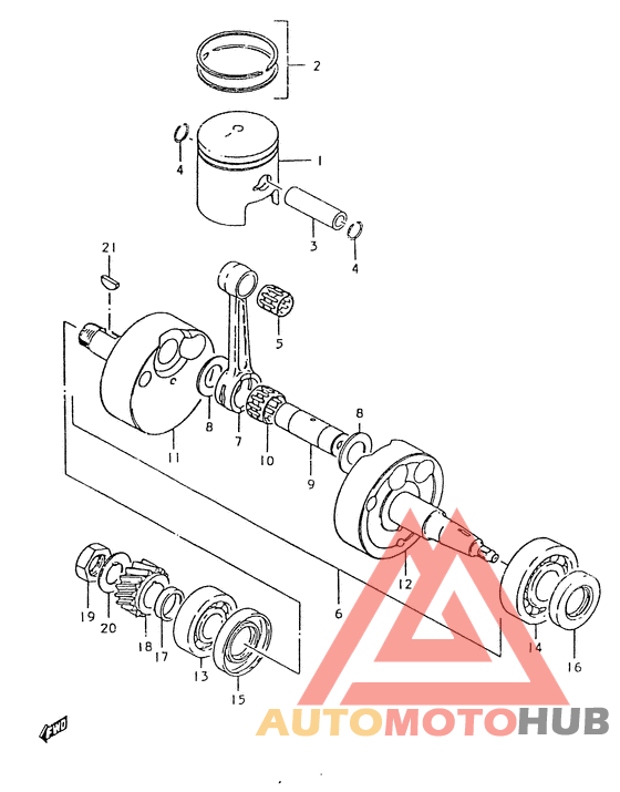 Вал коленчатый