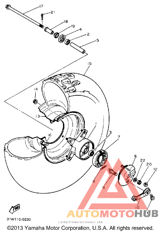 Переднее колесо