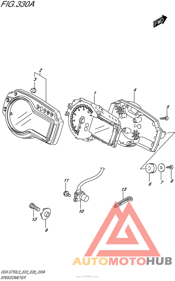 Speedometer (Gsx-S750L5 E03)