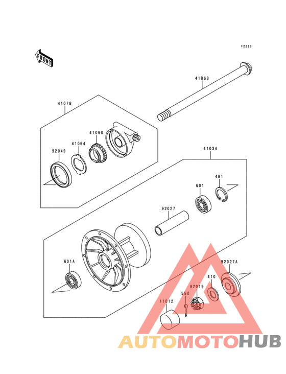Переднее колесо