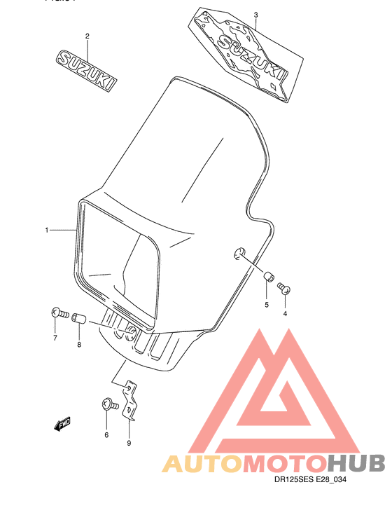 Headlamp cover  front fender