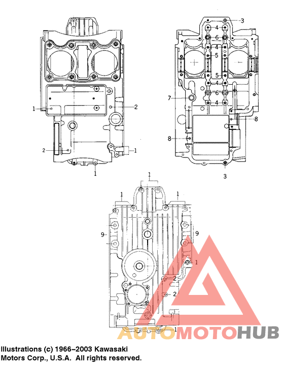 Crankcase bolt & stud pattern