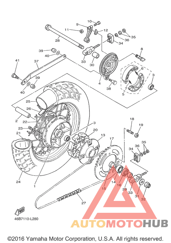 Переднее колесо