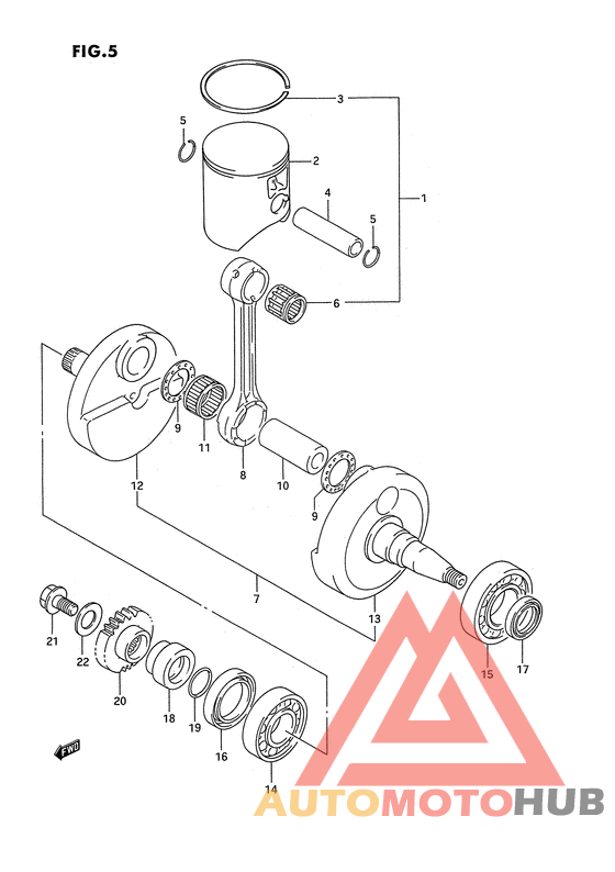 Вал коленчатый