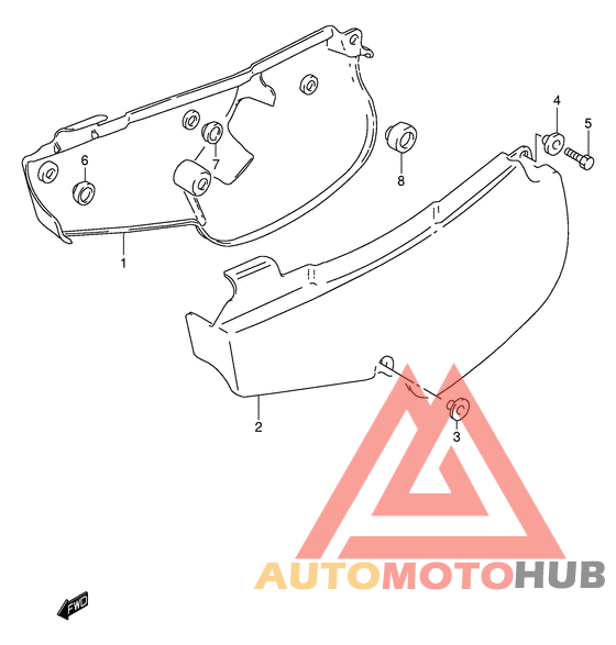 Обтекатель задний