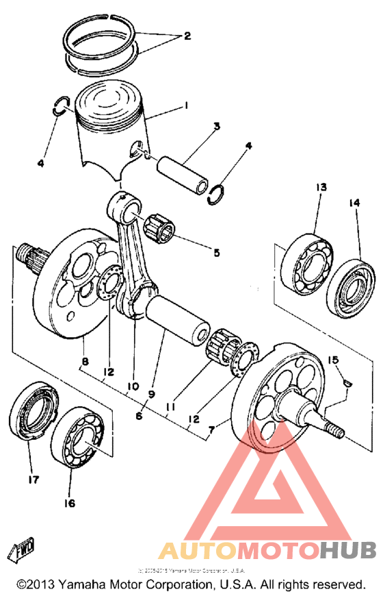 Crankshaft-pistion