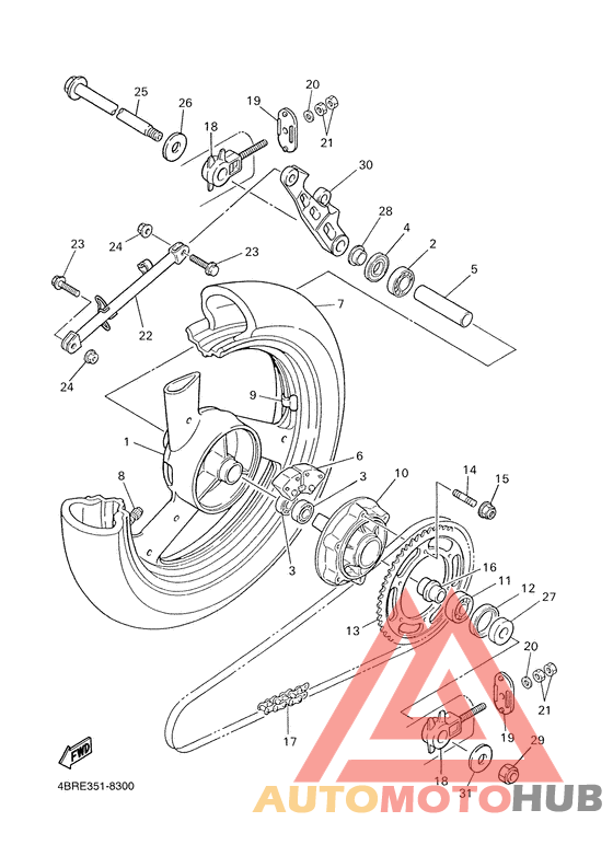 Переднее колесо