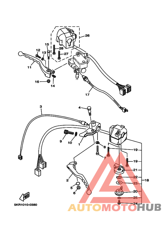 Переключатель руля рычаг
