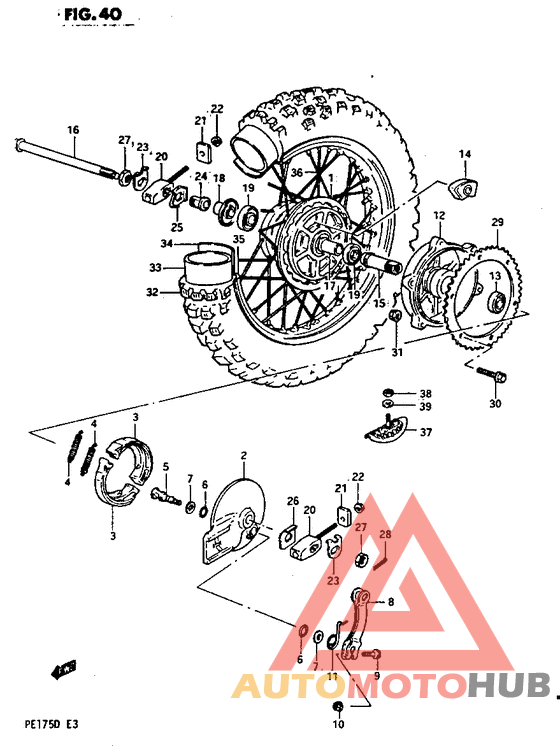 Заднее колесо model