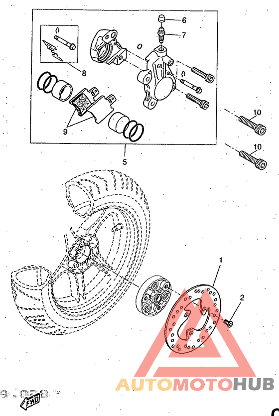 Задний суппорт