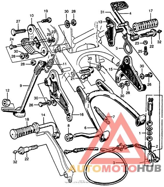 Main stand + step bar