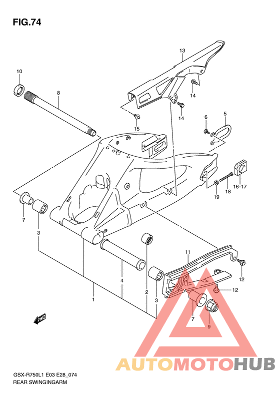 Rear swingingarm