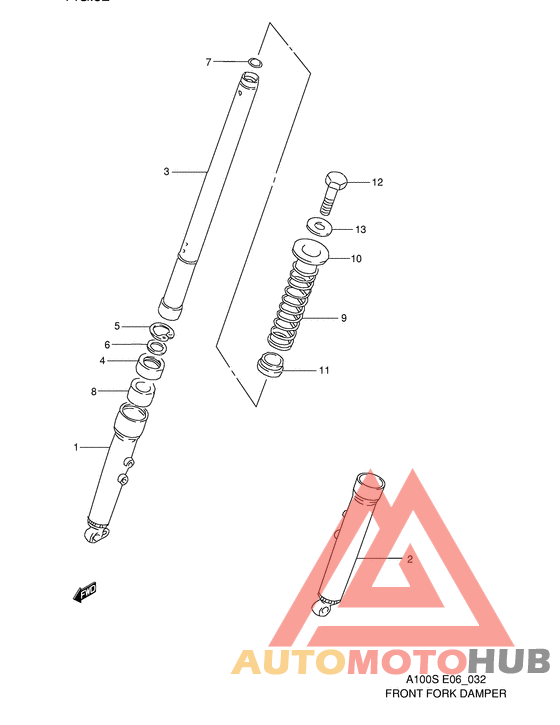 Демпфер передней вилки