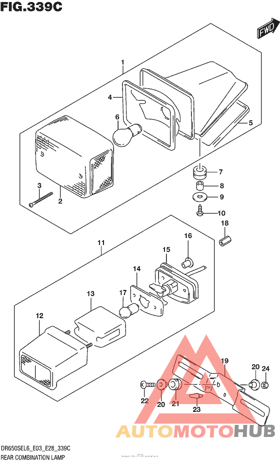 Rear Combination Lamp (Dr650Sel6 E33)