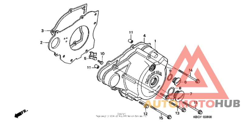 Крышка картера левая