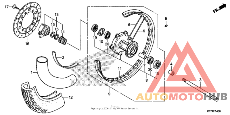 Переднее колесо