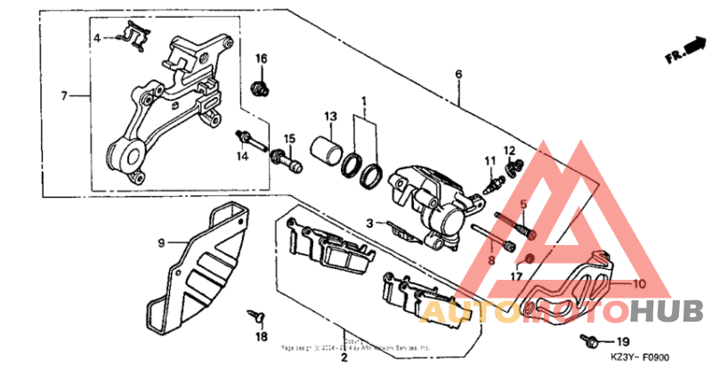 Задний суппорт