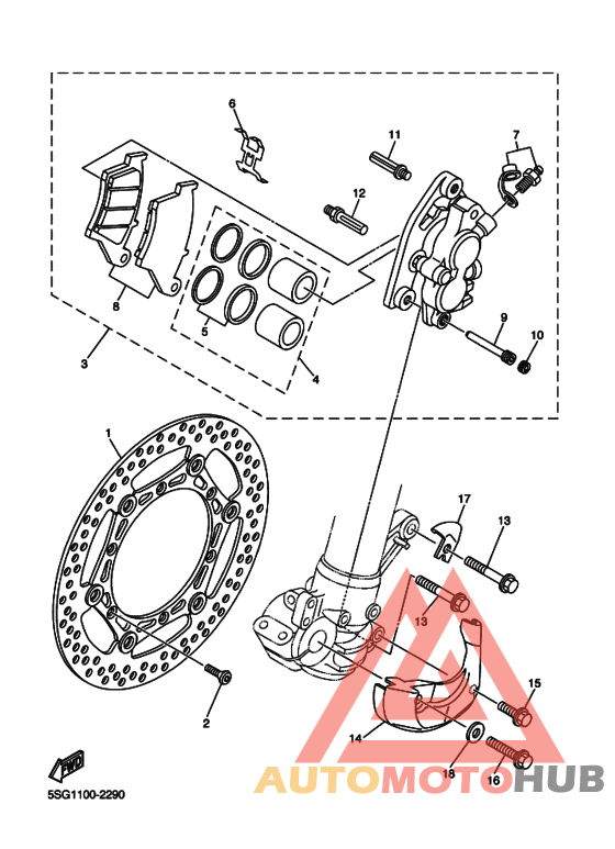Передний суппорт