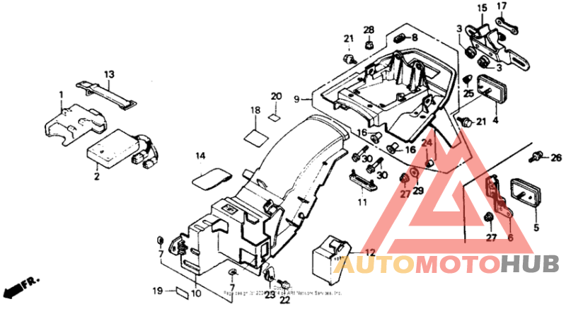 Задний бампер